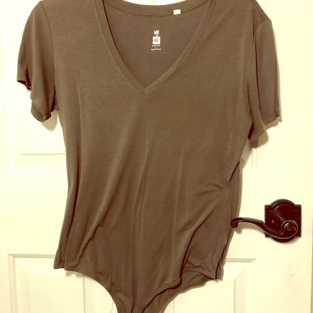 Olive green tshirt bodysuit